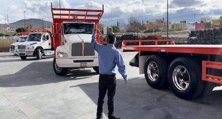 Camión de entrega exprés